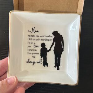 NWT Sentimental Ceramic Trinket Dish